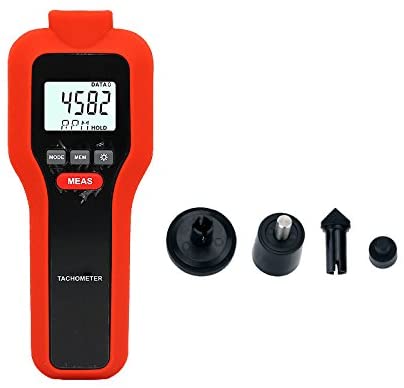 Mengshen Digital Tachometer, 2 in 1 Non-Contact & Contact Tach Rotation Speed Measurement RPM Meter M522