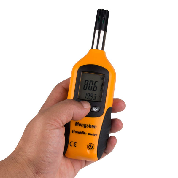 Mengshen Digital Temperature and Humidity Meter with Dew Point and Wet Bulb Temperature, Battery Included M86