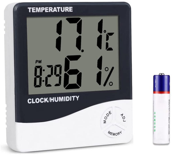 Mengshen Indoor Thermometer Hygrometer Temperature Humidity Gauge with Clear Accurate Reading °C/°F Switch for Home Office Car Greenhouse TH02
