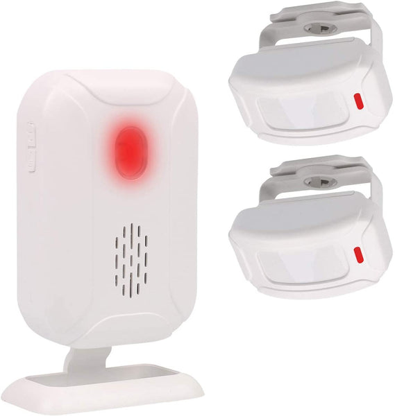 Mengshen Motion Sensor Alarm, Wireless Doorbell Alert for Door Entry Driveway Mailbox Shop Visitors Home Security System Kit with Sensor and Receiver