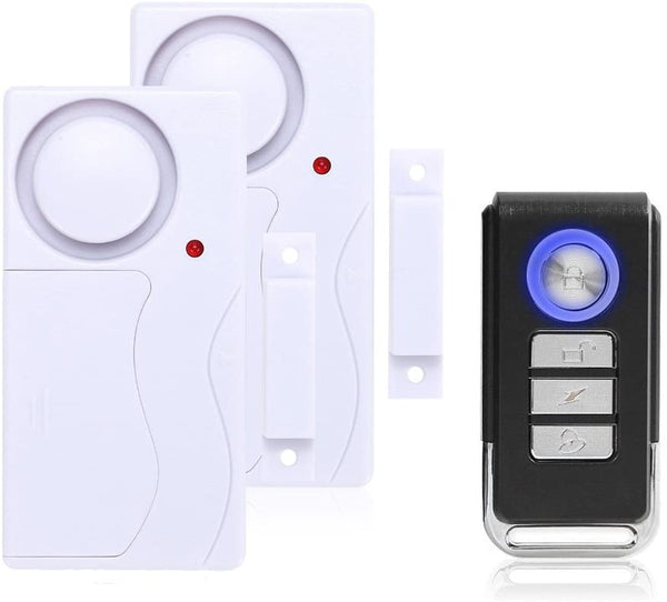 Mengshen Anti-Theft Door Window Alarm, 105 dB Loud Wireless Alarm with Remote Control for Kids Safety Home Security