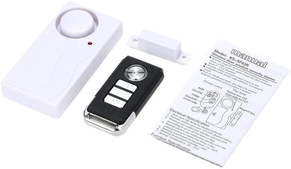Mengshen Anti-Theft Door Window Alarm, 105 dB Loud Wireless Alarm with Remote Control for Kids Safety Home Security