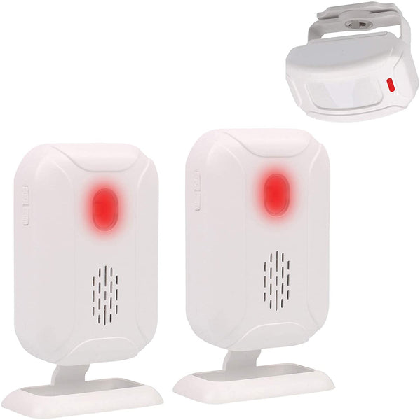 Mengshen Motion Sensor Alarm, Wireless Doorbell Alert for Door Entry Driveway Mailbox Shop Visitors Home Security System Kit with Sensor and Receiver