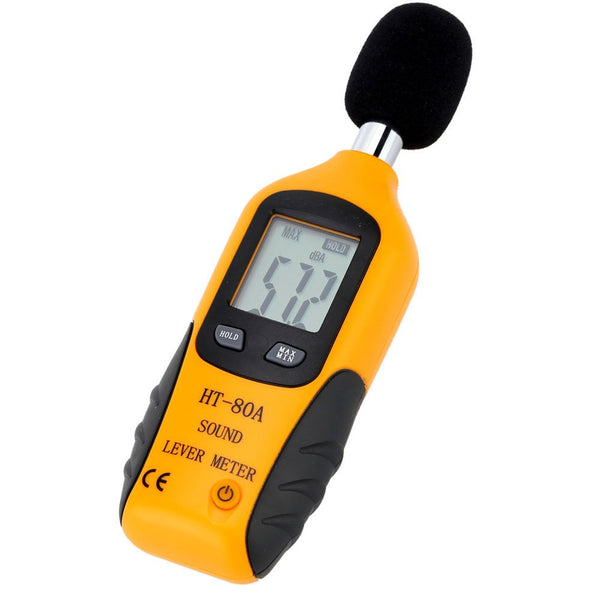 Mengshen Digital Sound Level Meter, Handheld Audio Noise Meter Tester with LCD Display Measuring 30-130dB (9V Battery Included)
