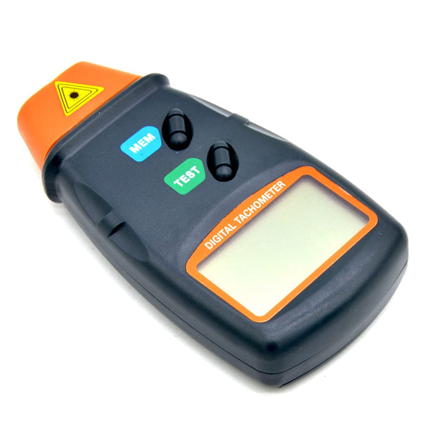 Mengshen Digital Tachometer, Non Contact Laser Photo Tach 2.5-99999 RPM Rotation Speed Meter Gauge Measurement with Reflective Tape (9V Battery Included)