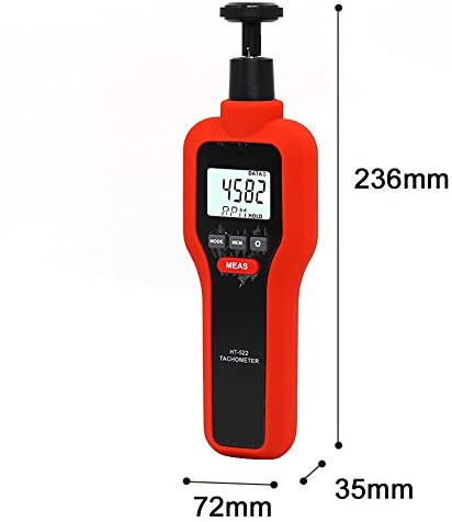 Mengshen Digital Tachometer, 2 in 1 Non-Contact & Contact Tach Rotation Speed Measurement RPM Meter M522