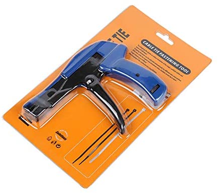 Mengshen Professional Cable Tie Gun, Fastening and Cutting Zip Ties Tool with Steel Handle, 7 Inches Length ME05
