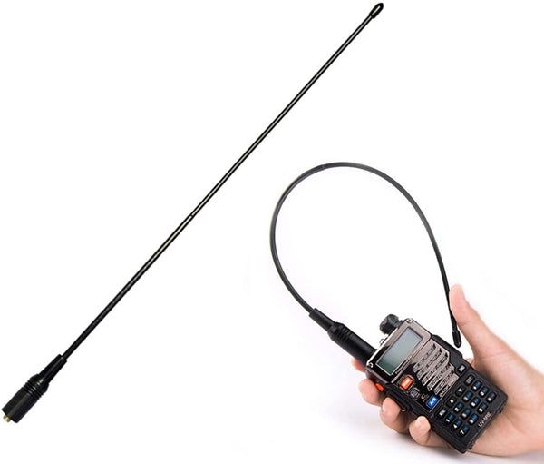 Mengshen Gain Antenna Dual Band SMA-Female 144/430MHZ for Most Two Way Radio Include Baofeng UV-5R UV-82 BF-888S Walkie Talkie, UV-5R_T2