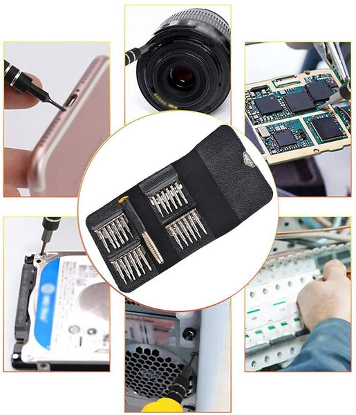 Mengshen Screwdriver Set,25 In 1,Key Case Precision Screw Bits, Multifunctional Opening Repair Hand Tool Kit For Phones Tablet PC Camera Maintenance UA09